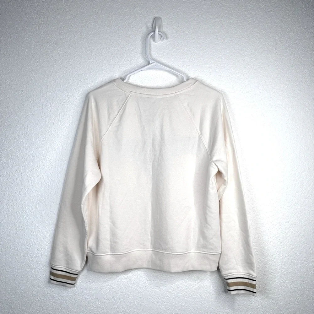 Lou & Grey Women’s Crewneck New York Beige Sweatshirt Size XS - Picture 4 of 12